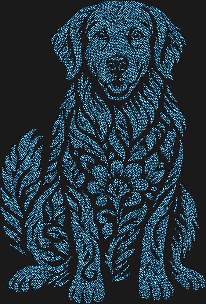 Трафарет Golden Retriever — RHT_GOLDENRETRIEVER1_SS8_SAPPHIRE