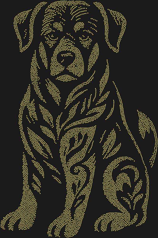 Трафарет Rottweiler — RHT_ROTTWEILER1_SS6_GOLD