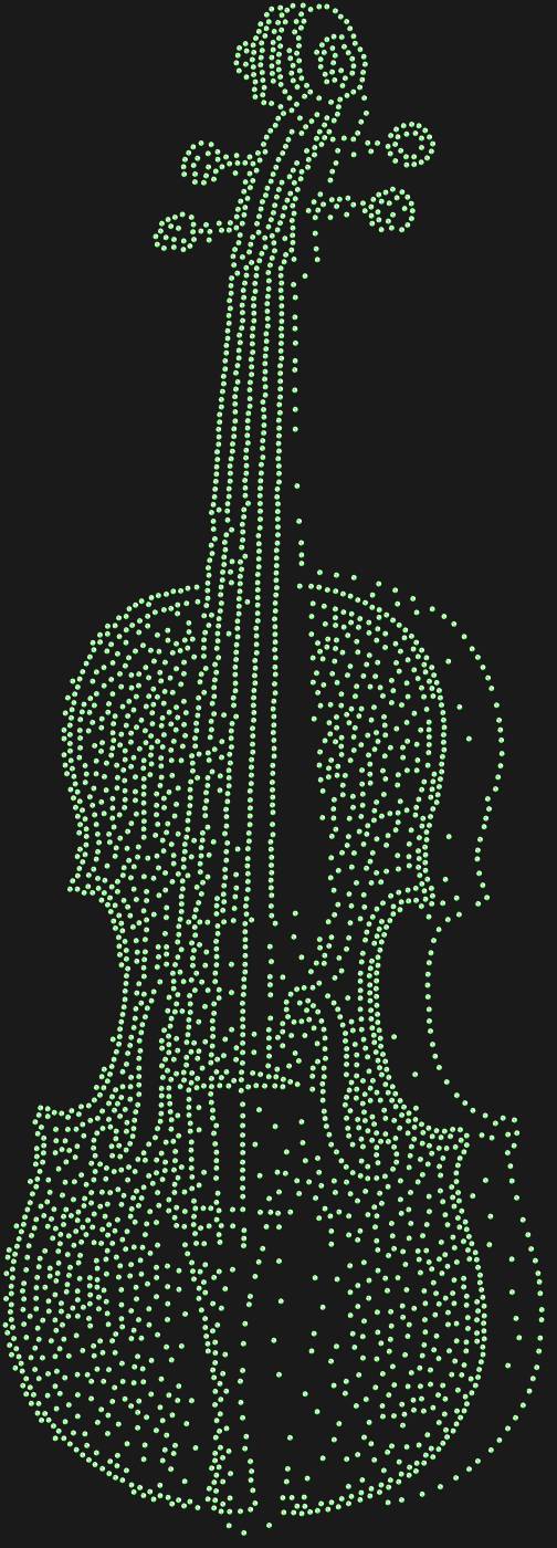 Трафарет Скрипка — VIOLIN1