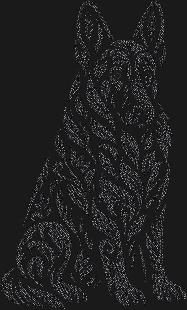 Трафарет Немецкая овчарка — RHT_SHEPHERD1_SS16_JET_BLACK