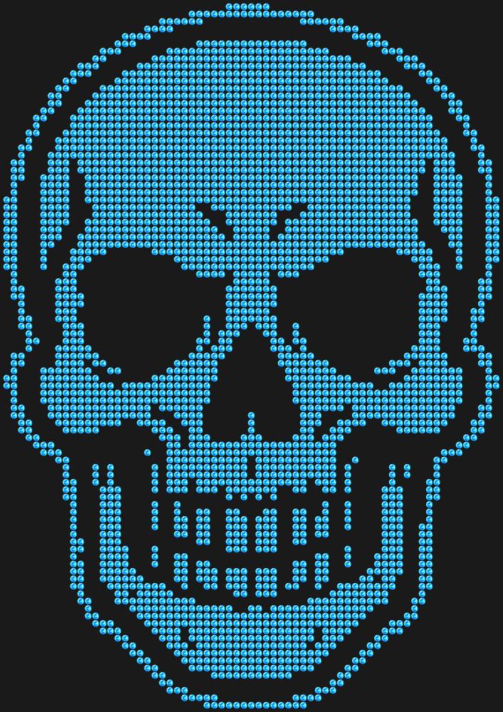 Трафарет Skull — RHT_SKULL1_SS16_LT_SAPPHIRE