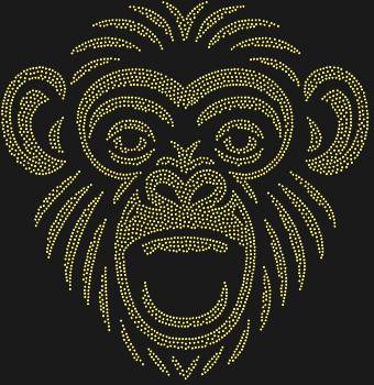 Маска Обезьяна, сверкающая 3240 стразами, перенесёт вас в сердце диких ритмов, где каждый блик – это таинственный зов неизведанных джунглей.