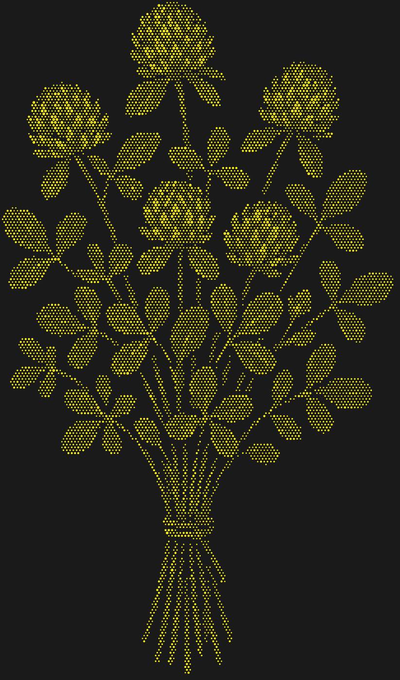 Трафарет Букетик клевера — CLOVERBOUQUET1