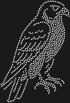 Gemstone art stencil "Falcon". 691 rhinestones. A unique image that will become a symbol of strength of spirit and inner freedom.