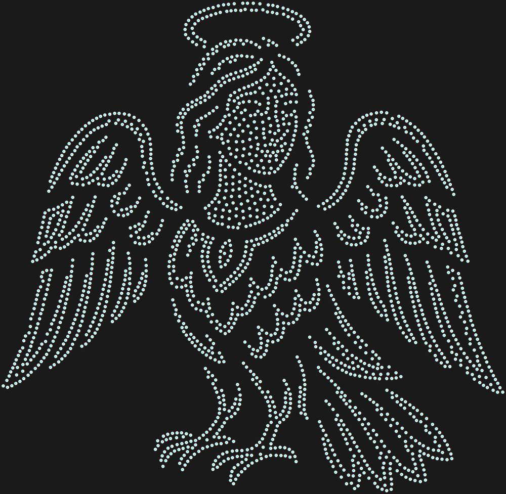 Трафарет Sirin (bird) — RHT_SIRIN1_SS16_CRYSTAL_AB_DMC