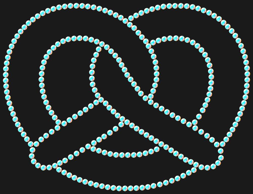 Трафарет Pretzel — RHT_PRETZEL1_SS20_CRYSTAL_AB_DMC