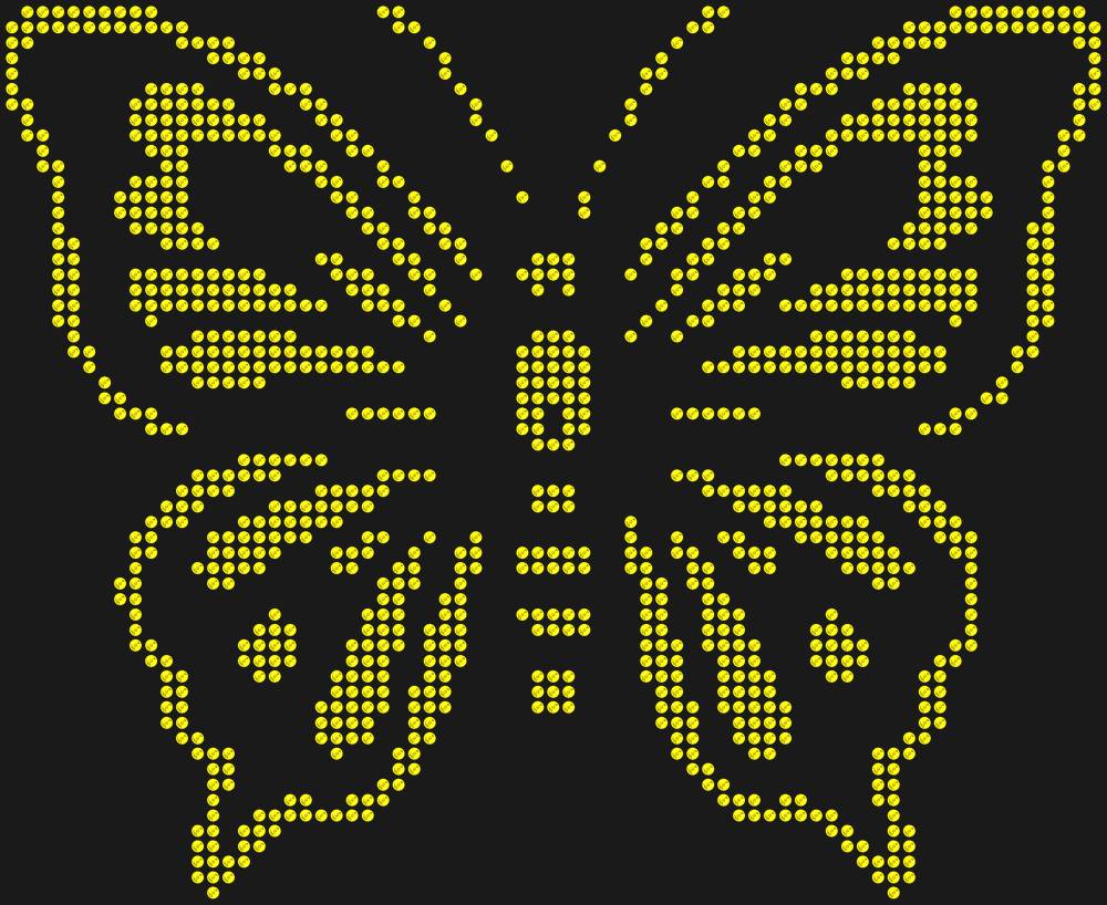 Трафарет Butterfly — RHT_BUTTERFLY2_SS16_CITRINE