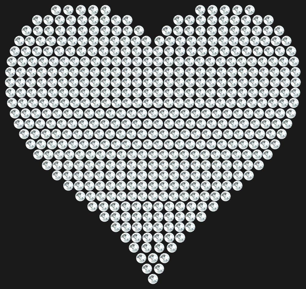 Трафарет A big heart — RHT_HEART4_SS12_CRYSTAL_CLEAR