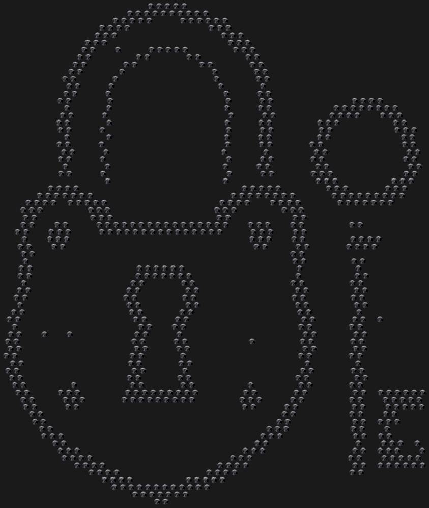 Трафарет Lock and key — RHT_LOCKKEY1_SS16_JET_BLACK