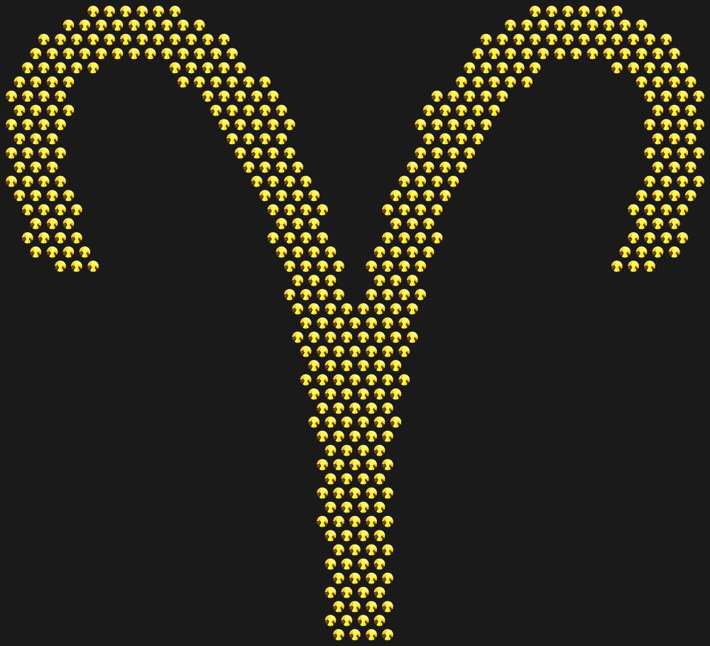 Трафарет Aries (Zodiac sign) — RHT_ZODIACARIES1_SS10_GOLD