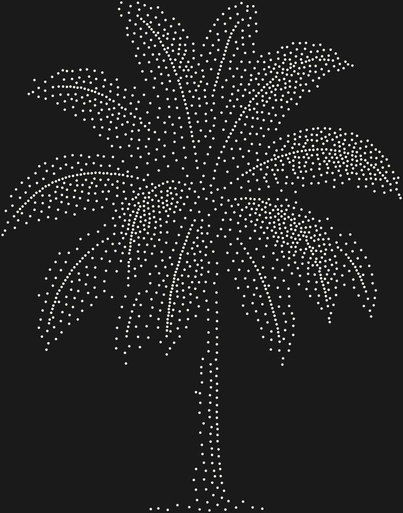 Трафарет Palm tree — RHT_PALM1_SS6_CRYSTAL_AB