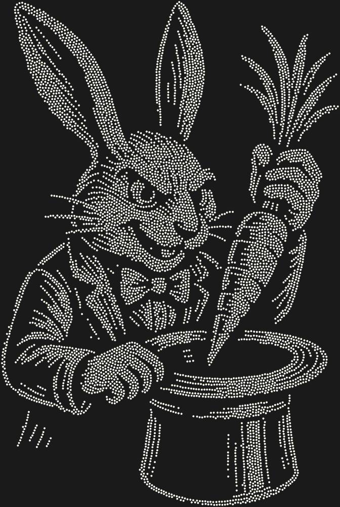 Трафарет Кролик-фокусник — RHT_RABBIT1_SS5_CRYSTAL_AB
