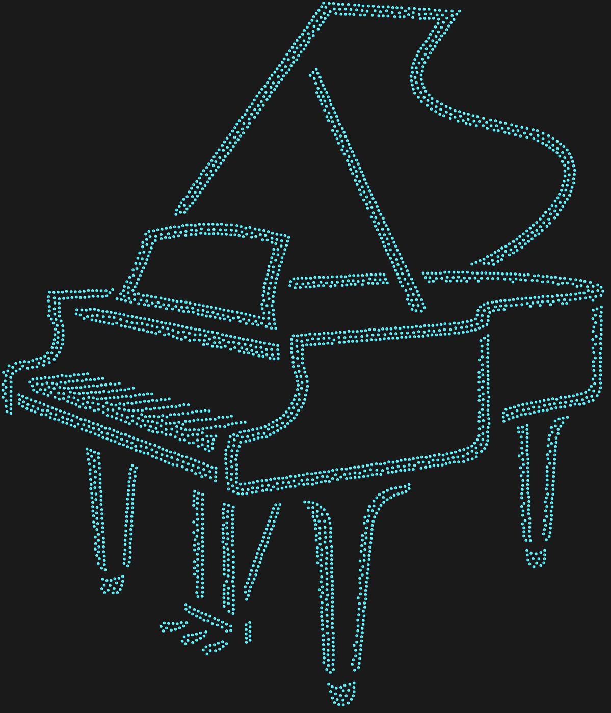 Трафарет Рояль — PIANO1