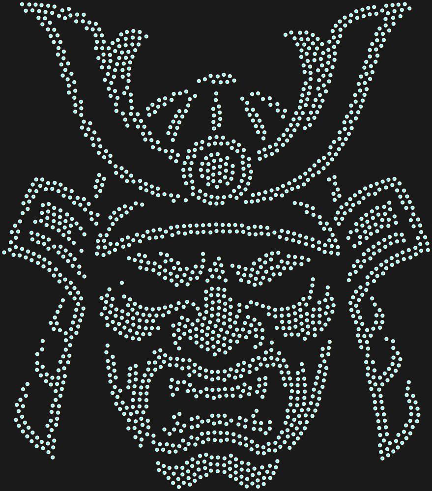 Трафарет Samurai mask — RHT_SAMURAI2_SS20_CRYSTAL_AB_DMC