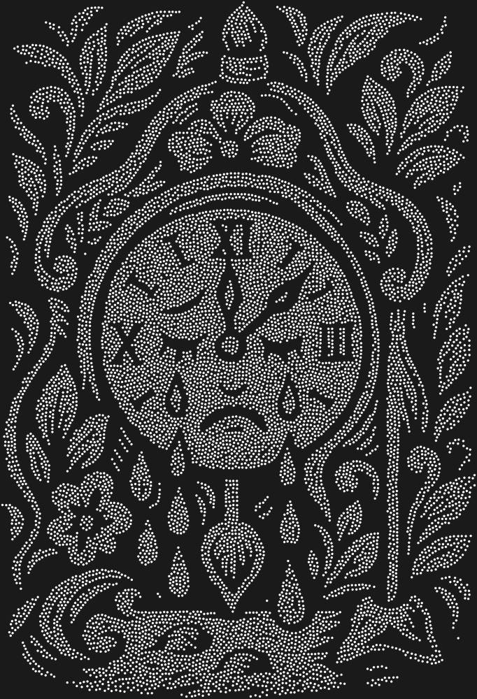 Трафарет The clock that could cry — RHT_CRYINGCLOCK1_SS8_CRYSTAL_CLEAR