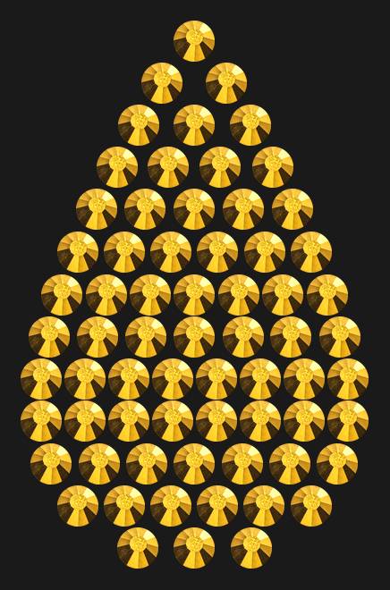 Трафарет Mini drop — RHT_DROP1_SS16_GOLD