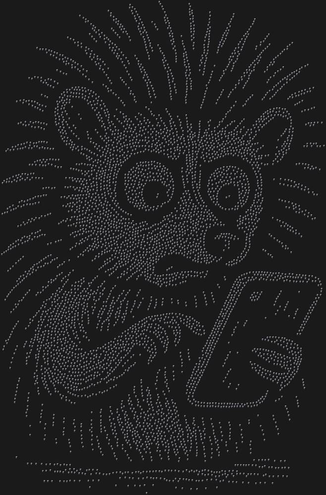 Трафарет Hedgehog with a smartphone — RHT_HEDGEHOG1_SS10_JET_BLACK