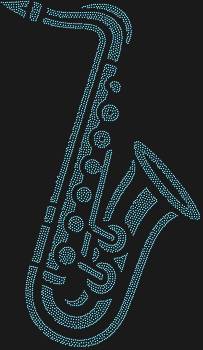 Трафарет из страз «Саксофон», сияющий 3296 искрами, оживит самую изысканную мелодию, застывшую в блеске, в каждом вашем прикосновении к искусству.