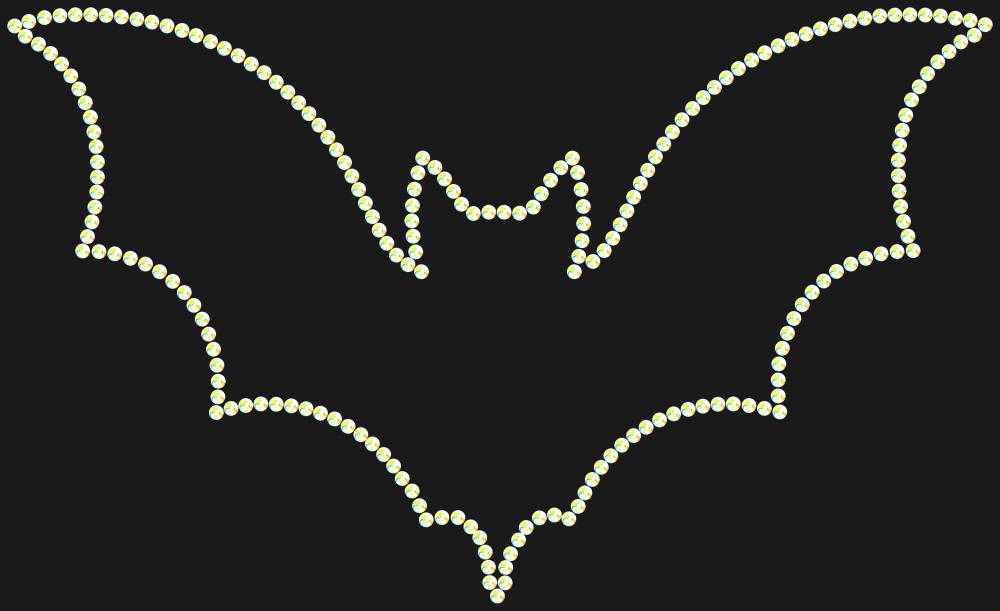 Трафарет Bat — RHT_BAT1_SS16_CRYSTAL_AB