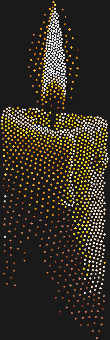 Трафарет Свеча — CANDLEFLAME1