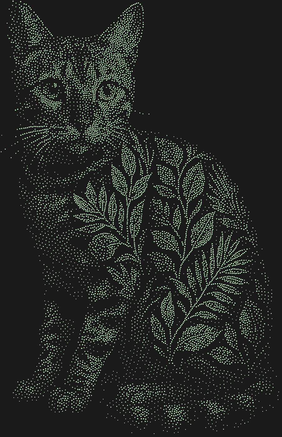 Трафарет Бенгальская кошка — BENGALCAT2