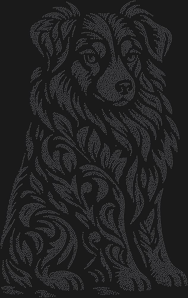 Трафарет Australian Shepherd — RHT_AUSTRALIANSHAPHERD1_SS16_JET_BLACK