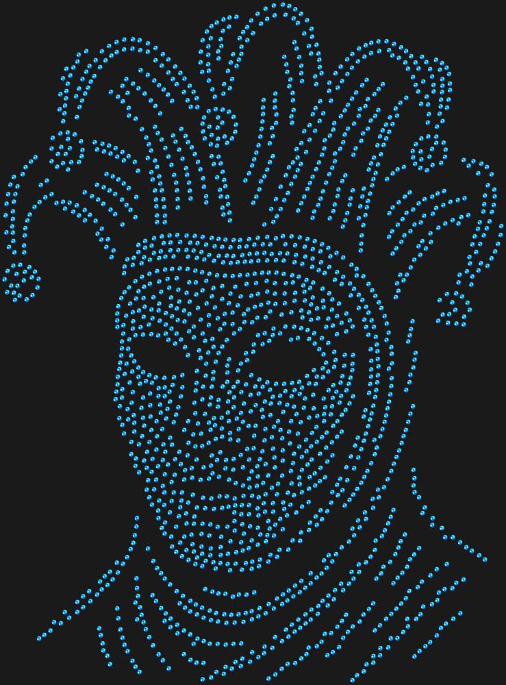 Трафарет Venetian Carnival mask — RHT_VENETIANCARNIVAL1_SS10_SAPPHIRE