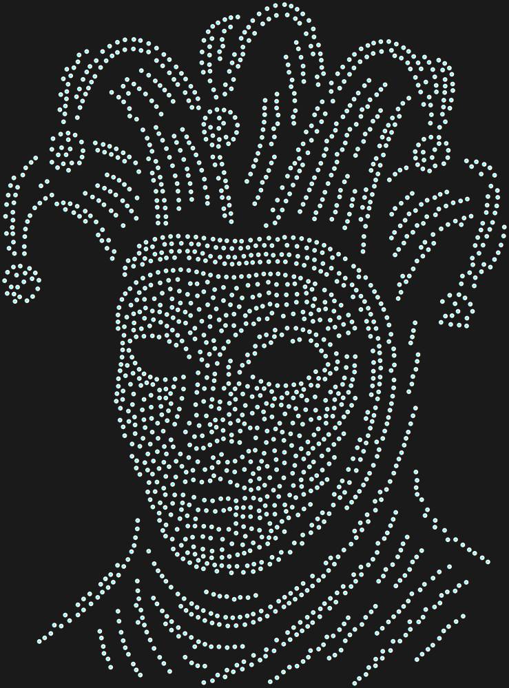 Трафарет Venetian Carnival mask — RHT_VENETIANCARNIVAL1_SS12_CRYSTAL_AB_DMC