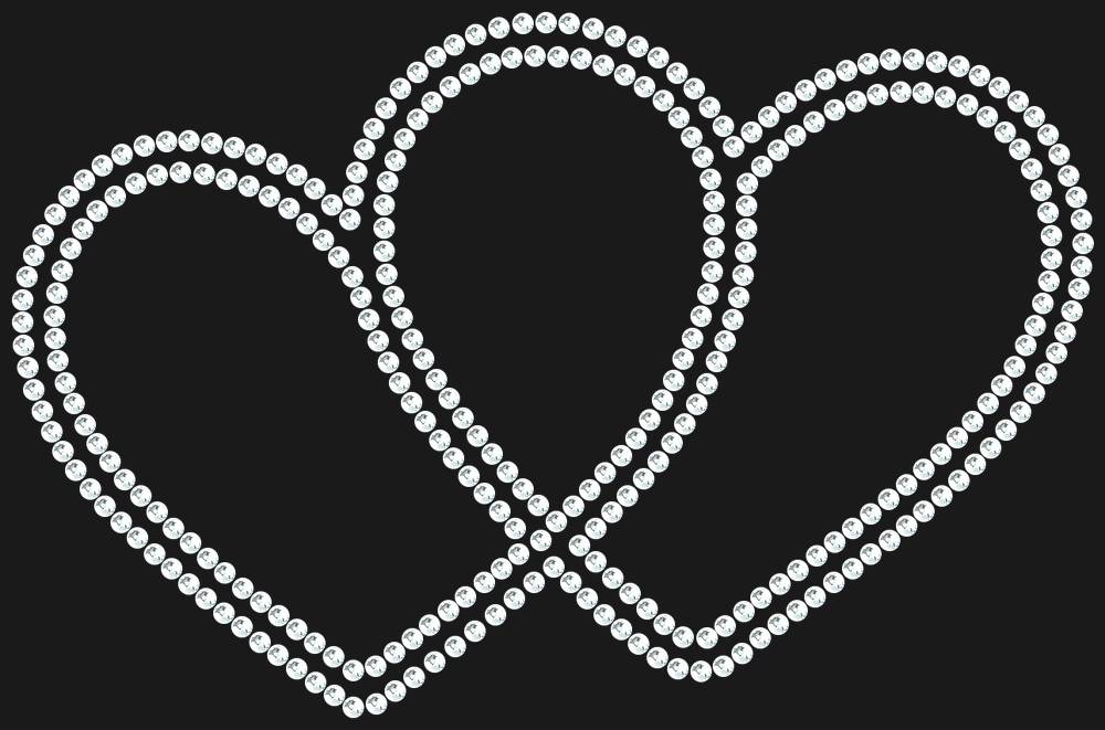Трафарет Hearts — RHT_HEARTS1_SS6_CRYSTAL_CLEAR
