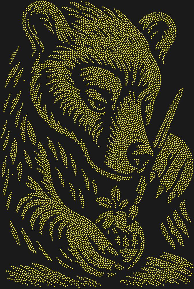 Трафарет Медведь рисует на клюкве — RHT_BEARPAINTING1_SS5_TOPAZ