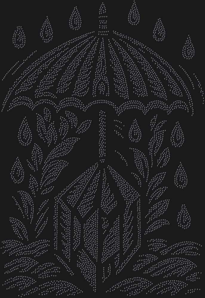 Трафарет Зонт над магическим кристаллом — RHT_UMBRELLACRYSTAL1_SS20_JET_BLACK