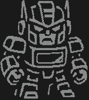 Рисунок из страз по номерам Робот: 4027 мерцающих кристаллов оживят на холсте завораживающий взгляд крошечного хранителя будущего, даря вашему дому искру технологического чуда.