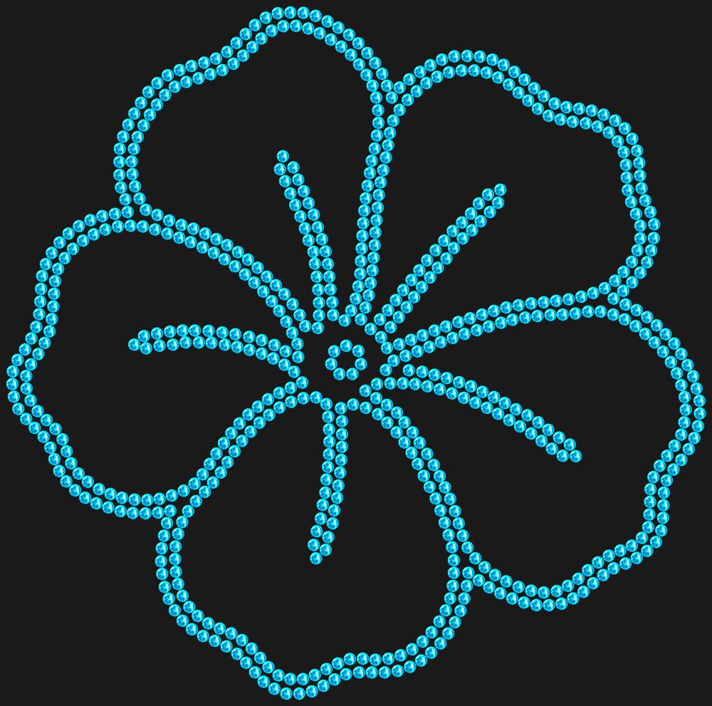 Трафарет Petunia — RHT_PETUNIA1_SS10_AQUAMARINE