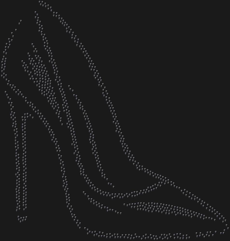 Трафарет Stiletto heel — RHT_STILETTO1_SS16_JET_BLACK