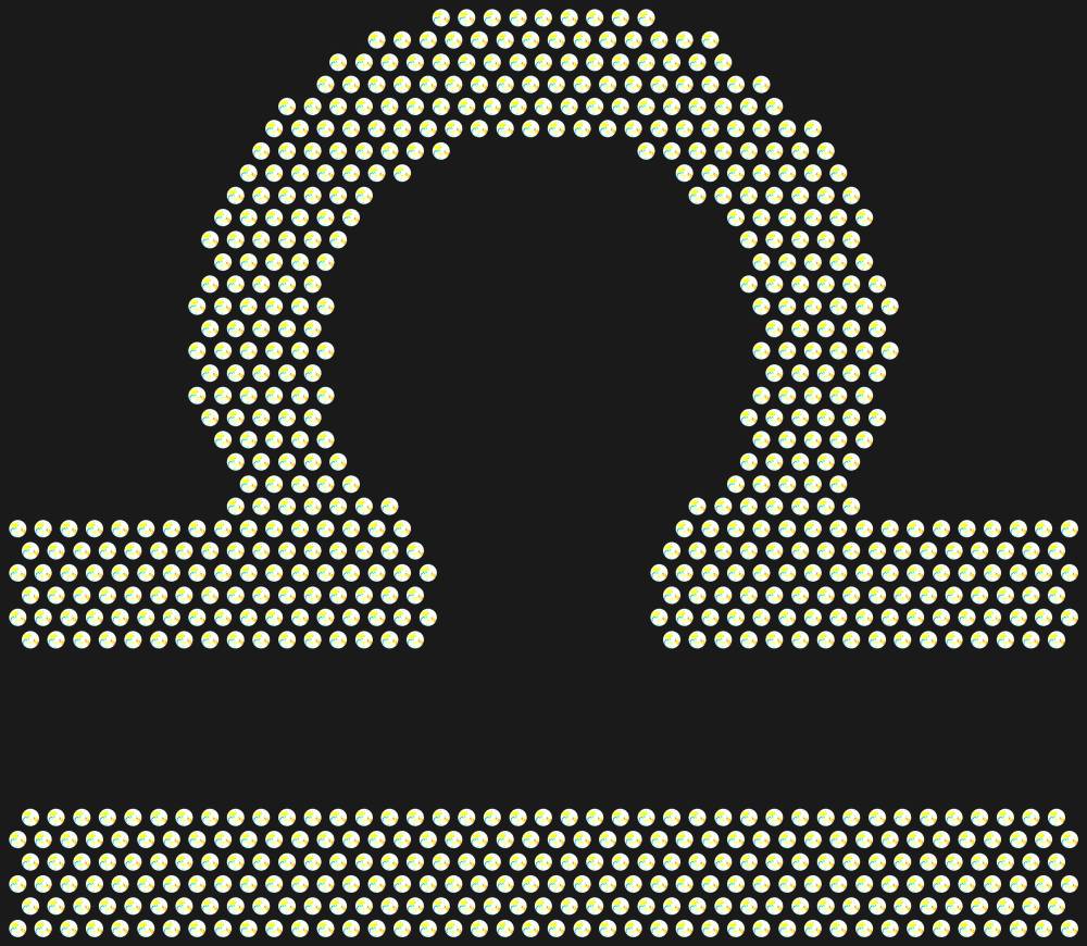 Трафарет Libra zodiac sign — RHT_ZODIACLIBRA1_SS20_CRYSTAL_AB