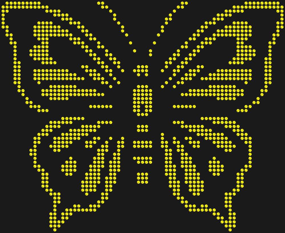 Трафарет Butterfly — RHT_BUTTERFLY2_SS10_CITRINE