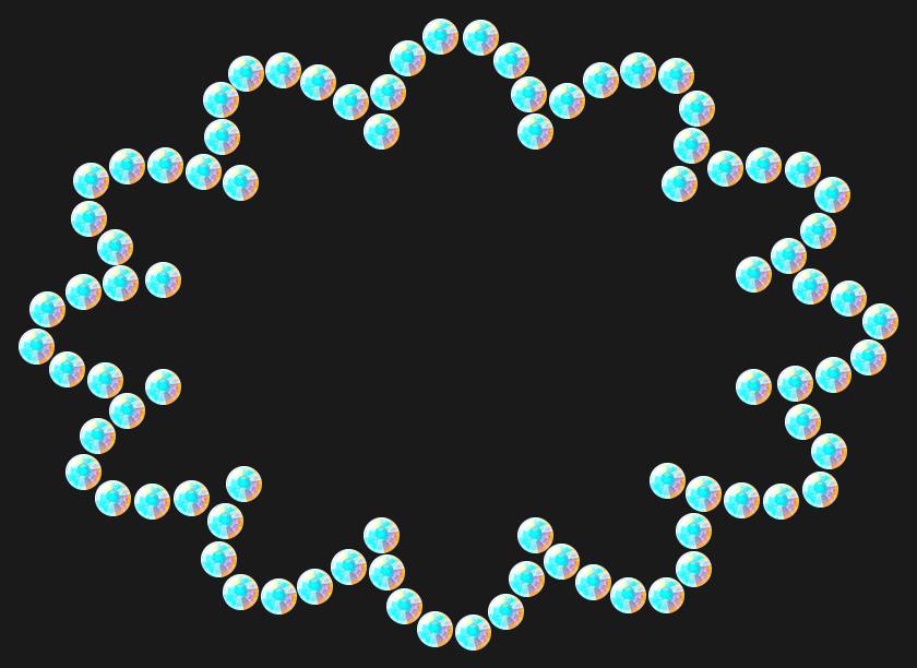 Трафарет Mini cloud — RHT_CLOUD2_SS10_CRYSTAL_AB_DMC