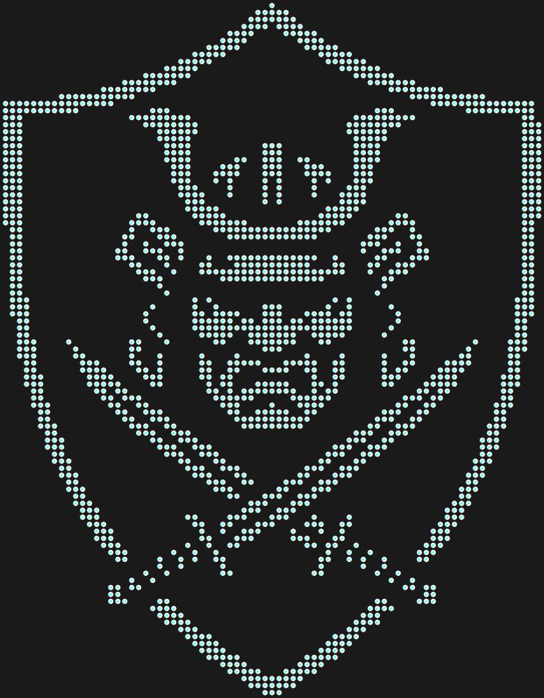 Трафарет Samurai shield — RHT_SAMURAI1_SS6_CRYSTAL_AB_DMC