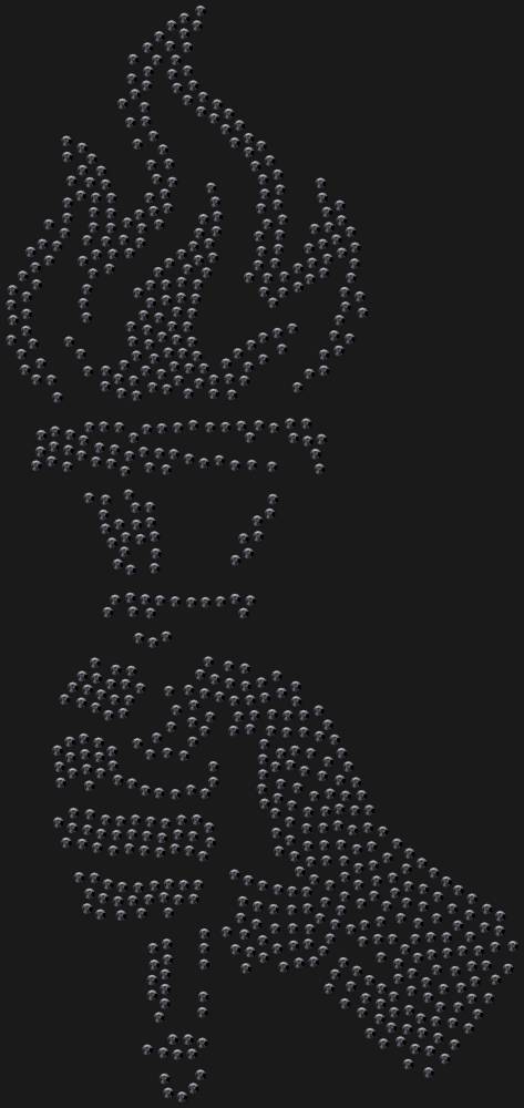 Трафарет Torch in hand — RHT_TORCH2_SS16_JET_BLACK