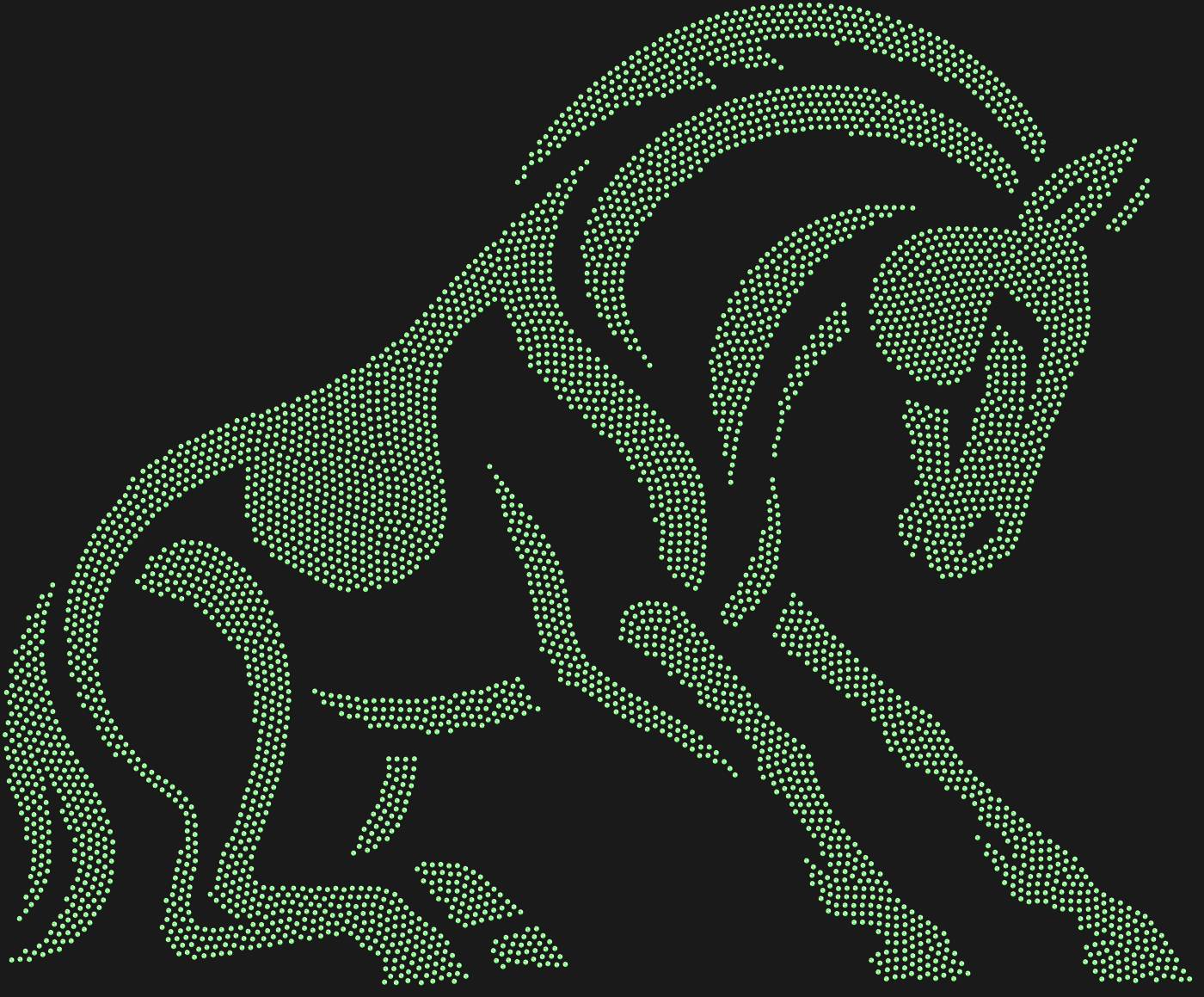 Трафарет Лошадь — HORSE17