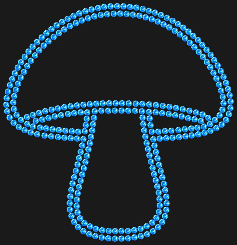 Трафарет Mushroom — RHT_MUSHROOM1_SS16_LT_SAPPHIRE