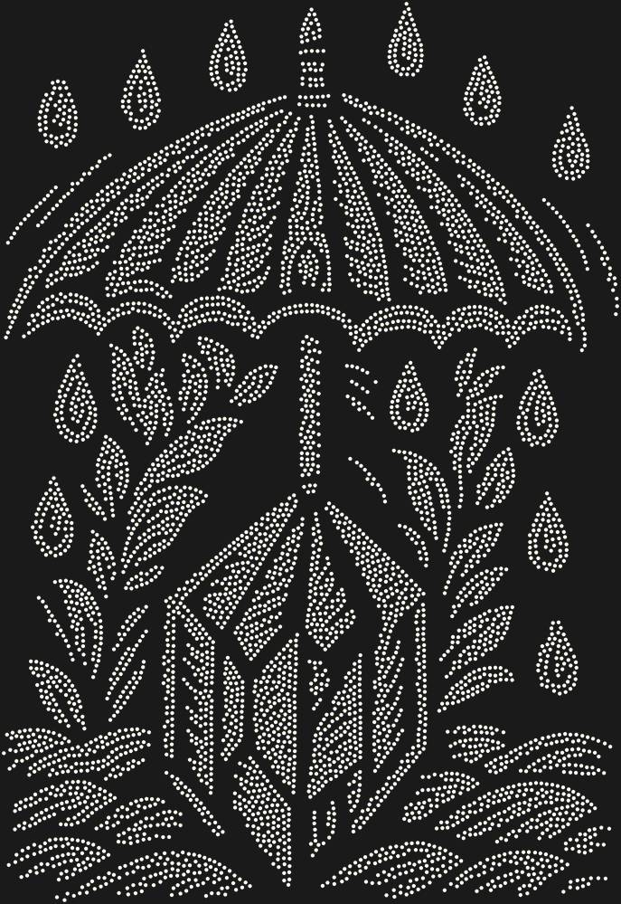 Трафарет An umbrella over the magical crystal — RHT_UMBRELLACRYSTAL1_SS10_CRYSTAL_AB