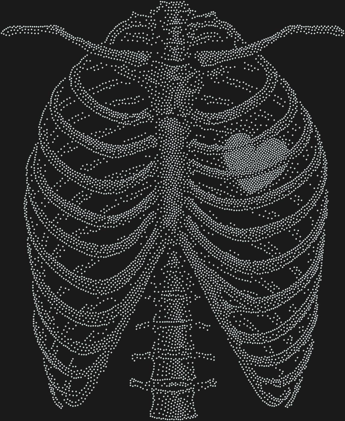 Трафарет Сердце в клетке — HEARTCAGE1