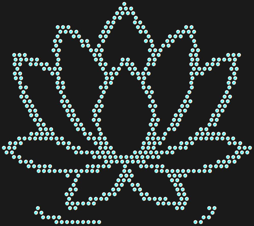 Трафарет Lotus — RHT_LOTUS1_SS12_CRYSTAL_AB_DMC