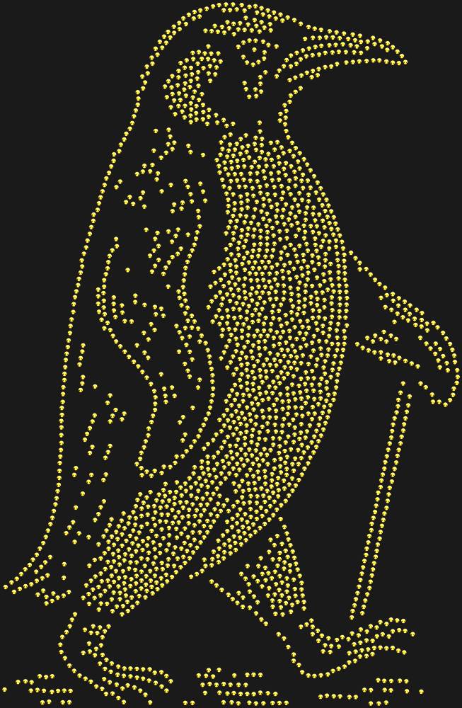 Трафарет Важный пингвин с тростью — RHT_PENGUIN1_SS10_GOLD