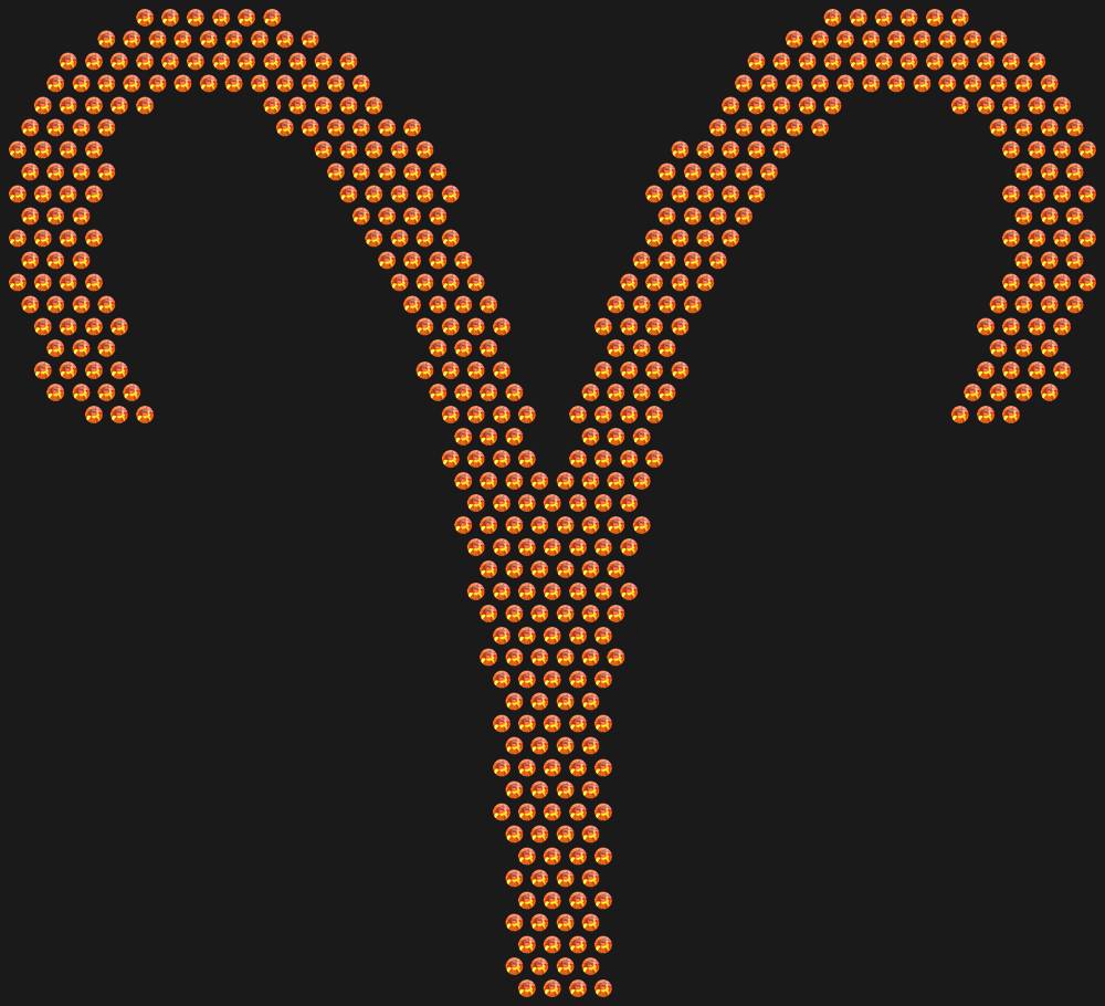 Трафарет Aries (Zodiac sign) — RHT_ZODIACARIES1_SS10_RED_VOLCANO