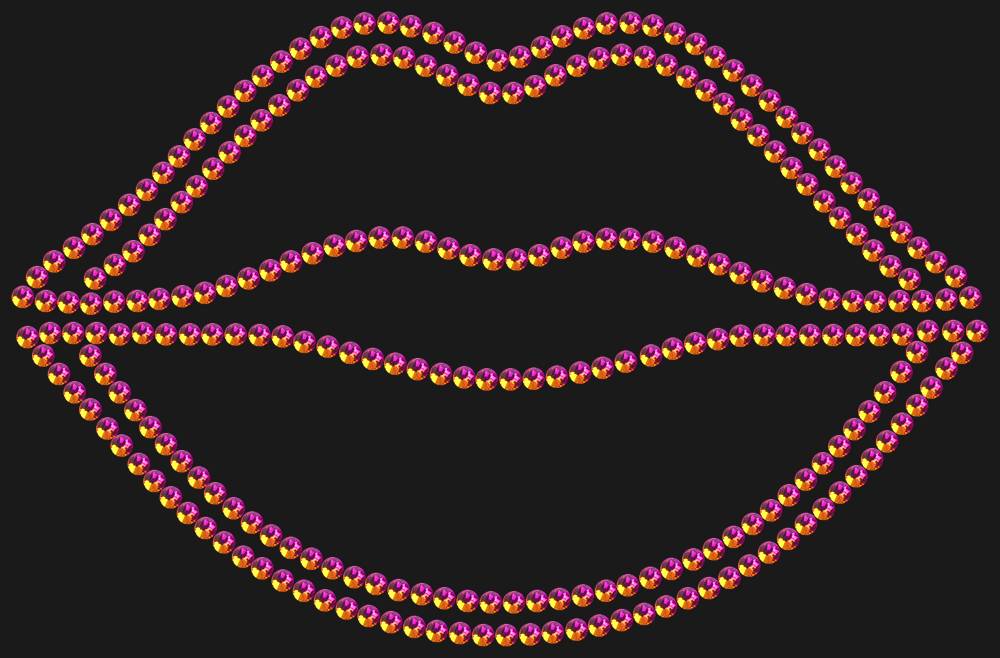 Трафарет Lips — RHT_LIPS1_SS10_RAINBOW