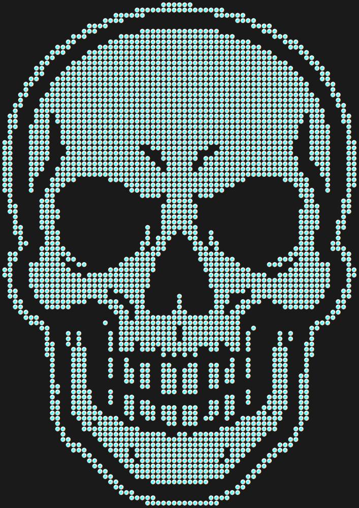 Трафарет Skull — RHT_SKULL1_SS12_CRYSTAL_AB_DMC