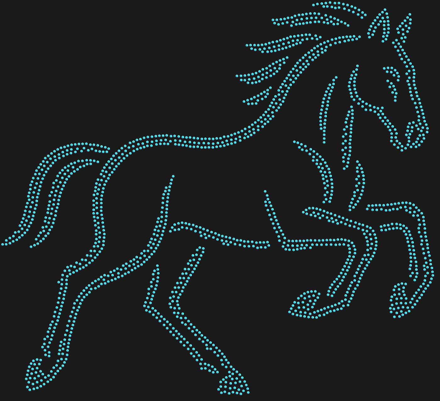 Трафарет Лошадь — HORSE4