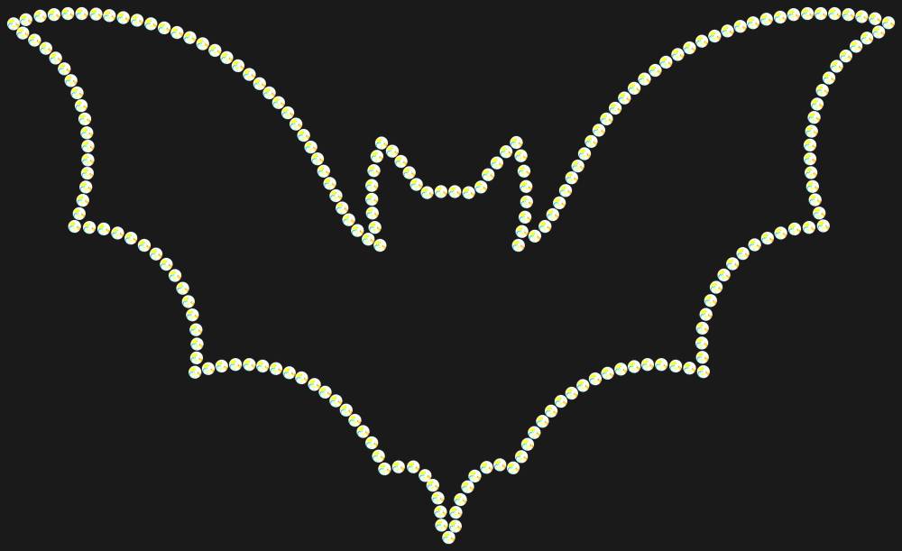 Трафарет Bat — RHT_BAT1_SS6_CRYSTAL_AB